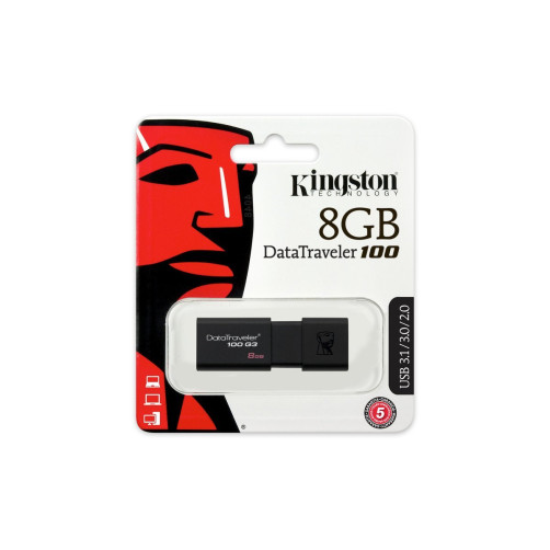 Kingston Data Traveler 8GB USB 3.1 /3.0 /2.0