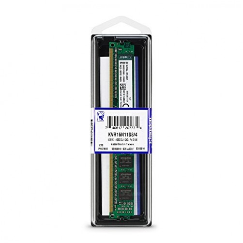Kingston Desktop RAM KVR16N11S8/4 4GB 1Rx8 512M x 64-Bit PC3-12800 