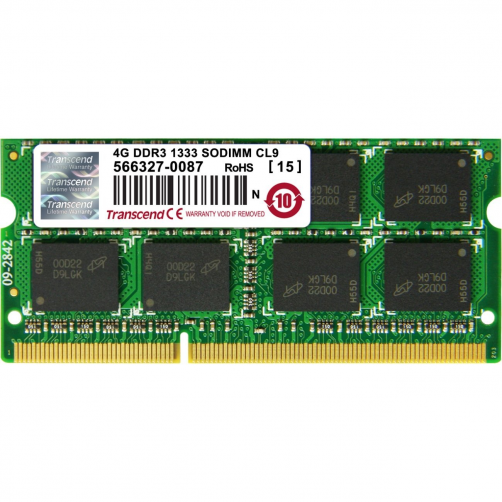 Transcend Laptop RAM 4GB DDR3 1333 2Rx8
